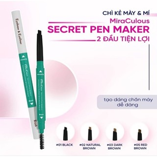 Chì kẻ mày kết hợp kẻ mí MiraCulous D415