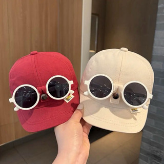 Mũ lưỡi trai kèm kính thời trang mùa hè cho bé