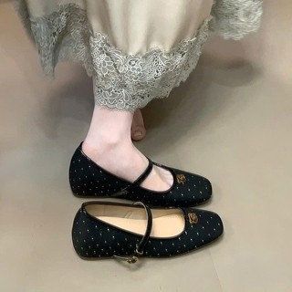 (Sẵn kem 36 )Giày Búp Bê Mary Jane Đế Tăng Chiều Cao Cho Phái Nữ Sang Chảnh 2025