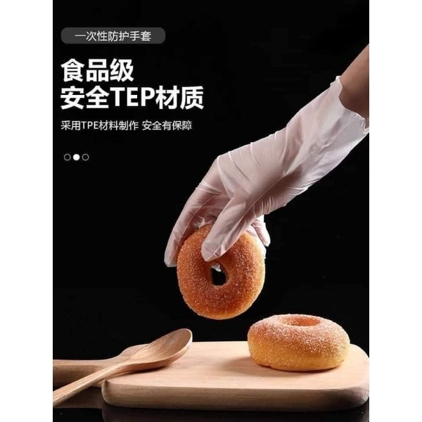 Hộp 100 Găng Tay Victoria Bay Chất Liệu TPE Siêu Dai, Cảm Ứng Được Điện Thoại