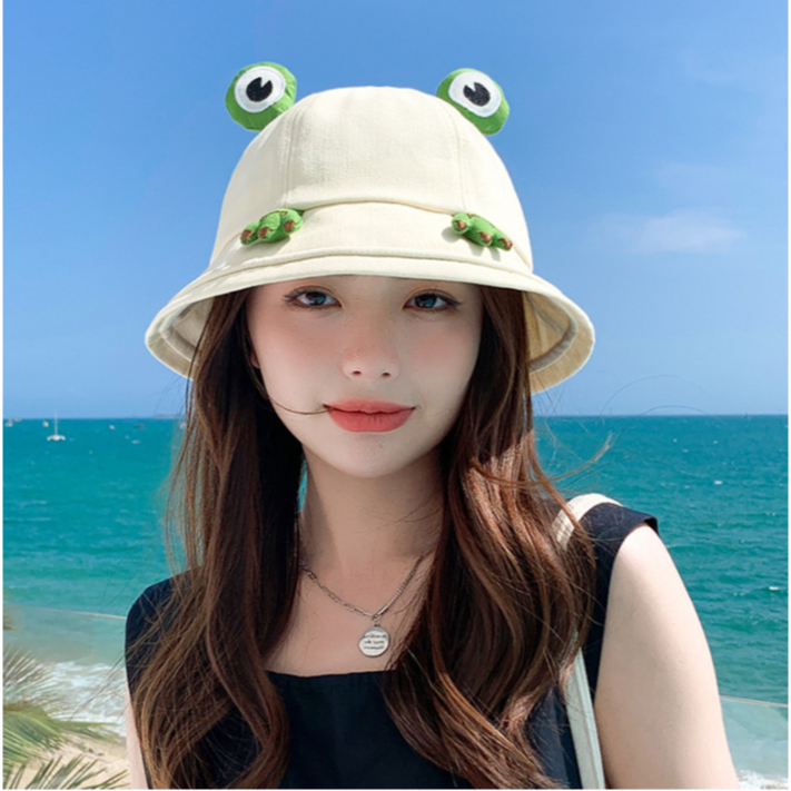 Nón tai bèo | Mũ Bucket Hình Ếch Dễ Thương cho Nữ