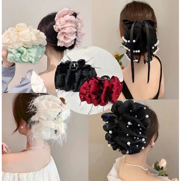 Kẹp Tóc Nơ Bồng Bềnh Tiểu Thư