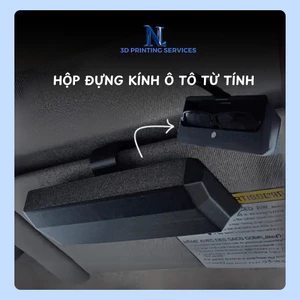 Hộp đựng kính ô tô nam châm từ tính gắn tấm che nắng Phụ kiện ô tô đa năng | NL3D