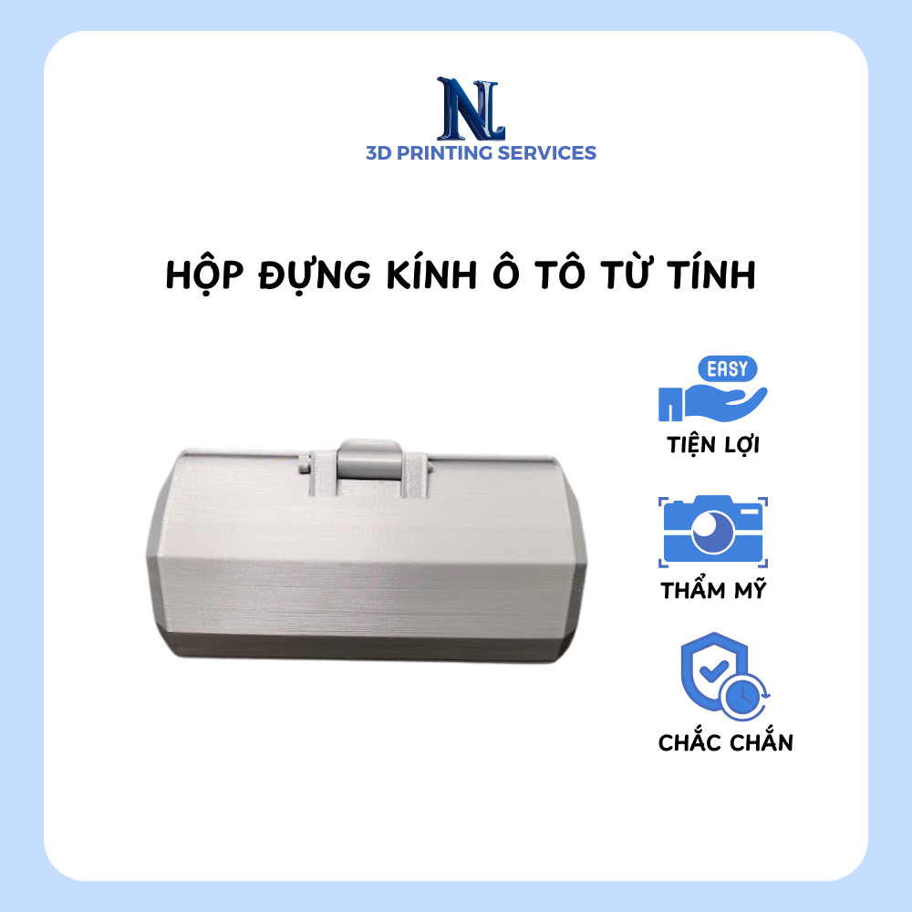 Hộp đựng kính ô tô nam châm từ tính gắn tấm che nắng Phụ kiện ô tô đa năng | NL3D