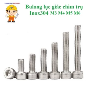 M3-M6 bulong lục giác chìm đầu trụ inox304 M3, M4, M5, M6