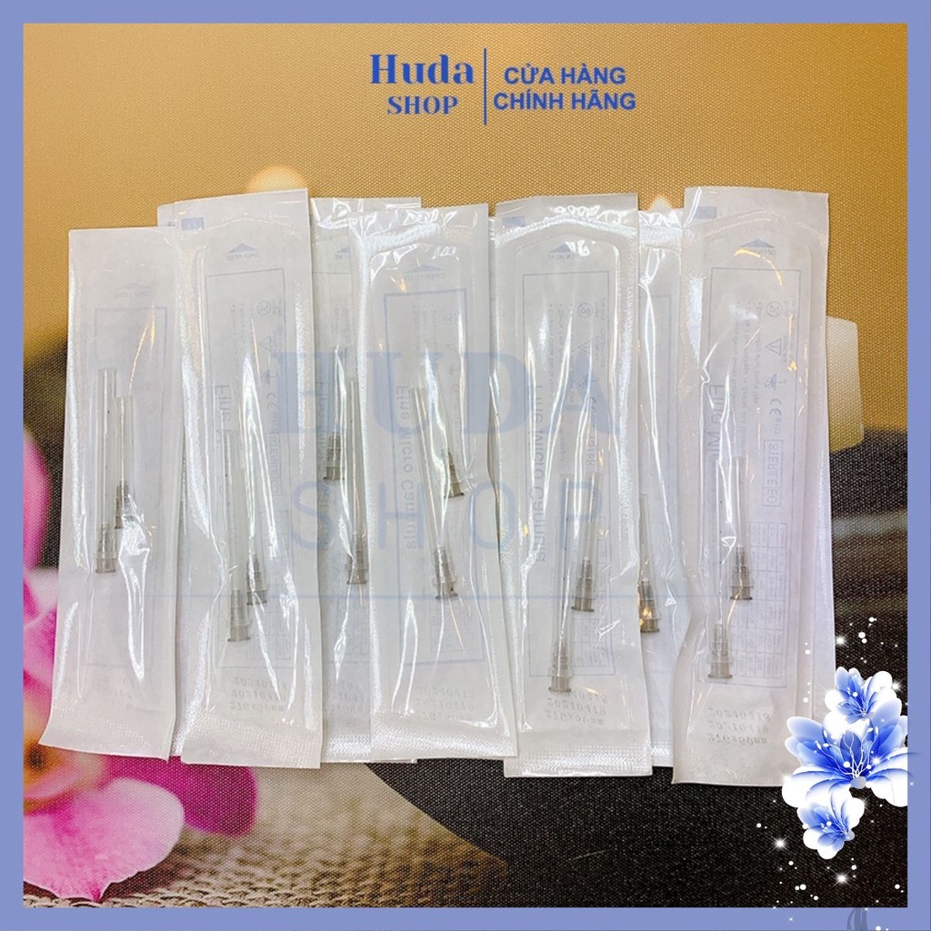 Kim đầu tù tiêm Filler HA cấy mỡ có sẵn kim mồi TIME MACHINE Cannula 27G size 70mm cao cấp
