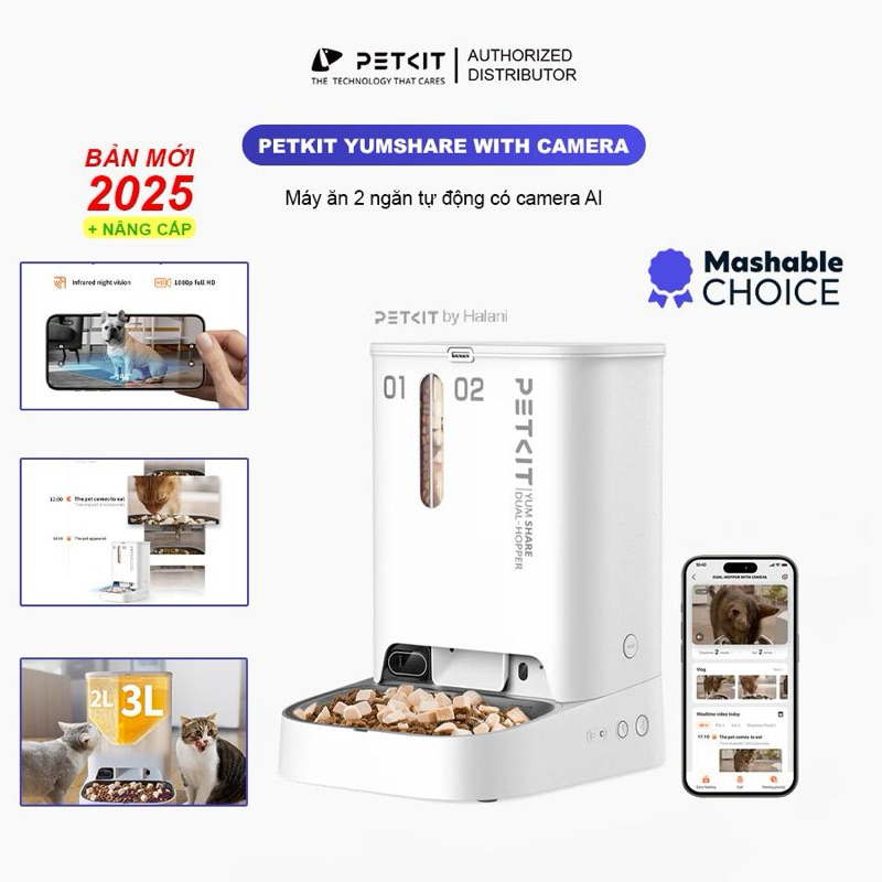 Ảnh Máy ăn Petkit Yumshare Camera 2 ngăn 1