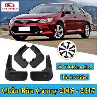 Chắn Bùn Toyota Camry Đời 2015 -2018 Chất Liệu Nhựa Dẻo Tặng Kèm Ốc Vít