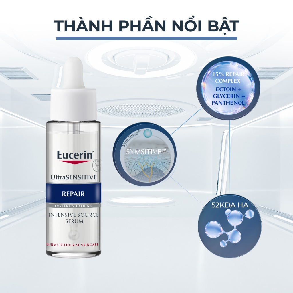 Ảnh Tinh chất phục hồi & tái tạo da nhạy cảm Eucerin UltraSENSITIVE Repair Serum 30ml 4
