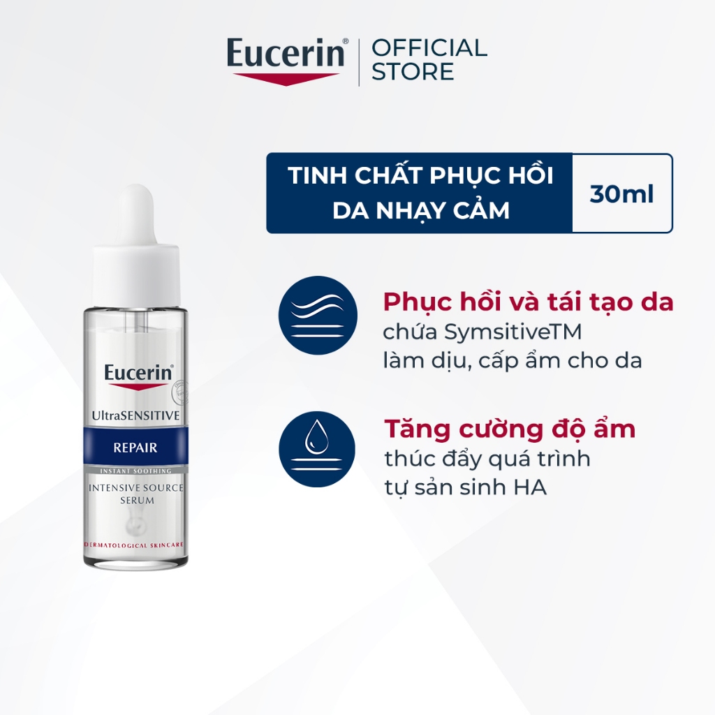 Ảnh Tinh chất phục hồi & tái tạo da nhạy cảm Eucerin UltraSENSITIVE Repair Serum 30ml 2
