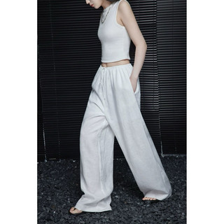 𝗛𝗮̀𝗻𝗴 𝗰𝗵𝗶́𝗻𝗵 𝗵𝗮̃𝗻𝗴 Quần Linen dáng suông rút dây có lớp lót không lộ - ON workshop