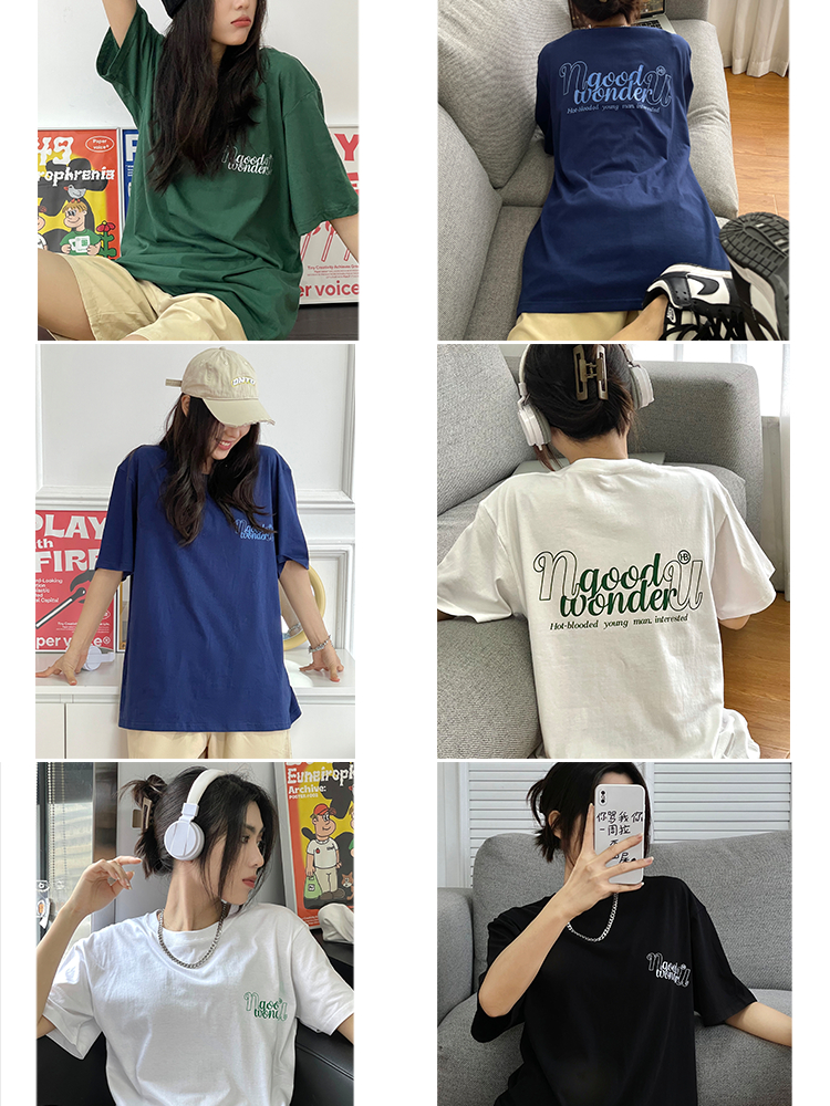 Ảnh Áo thun NELLY - GOOD WONDER 100% cotton 245gsm Premium -Tay Lỡ Form Rộng Oversize Nam Nữ 2