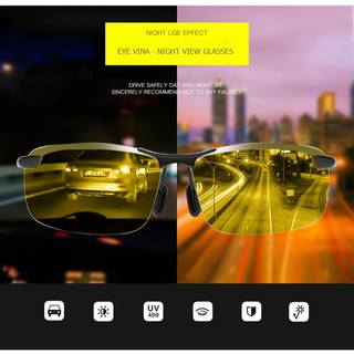 Mắt Kính Phân Cực HD Polarized 1.67 - Kính Đi Ngày Và Đêm - Bảo Vệ Mắt  24h- Lái Xe An Toàn