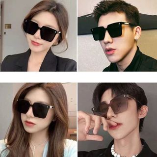 Mắt Kính râm nam nữ cao cấp from vuông to sang chảnh, Kính mát thời trang hàn quốc UV400 đi đường