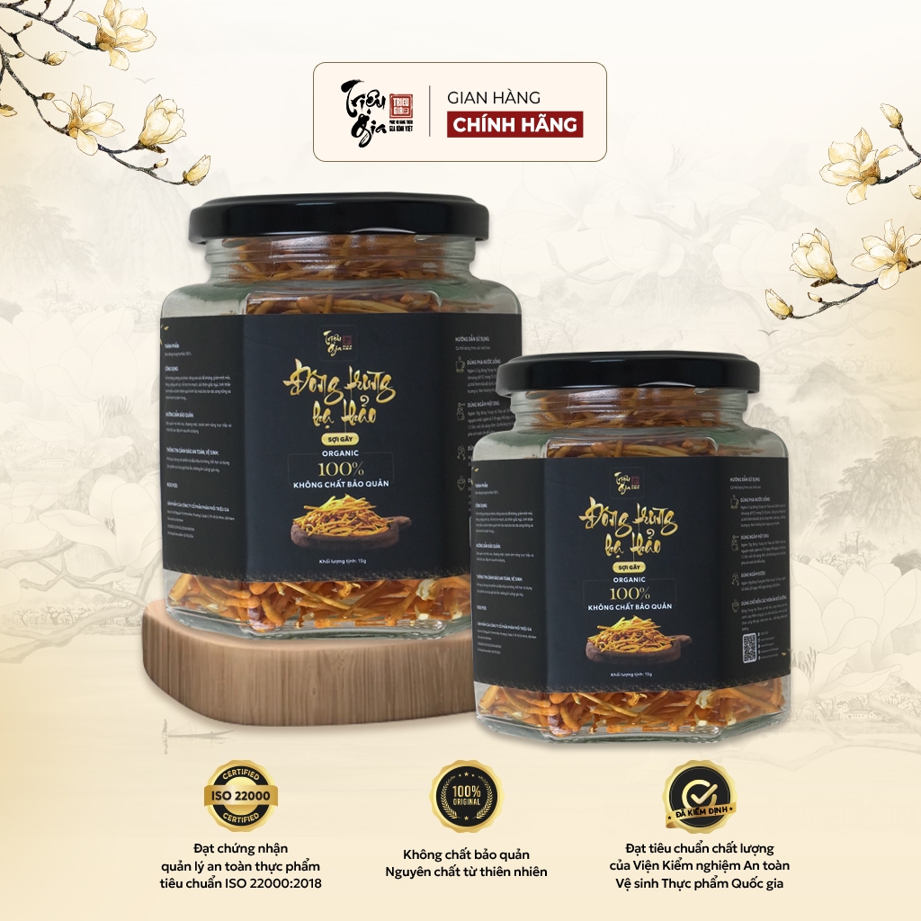 Ảnh Đông trùng hạ thảo tự nhiên sấy thăng hoa Triệu Gia tăng cường sức khỏe cải thiện lão hóa sợi gãy 1