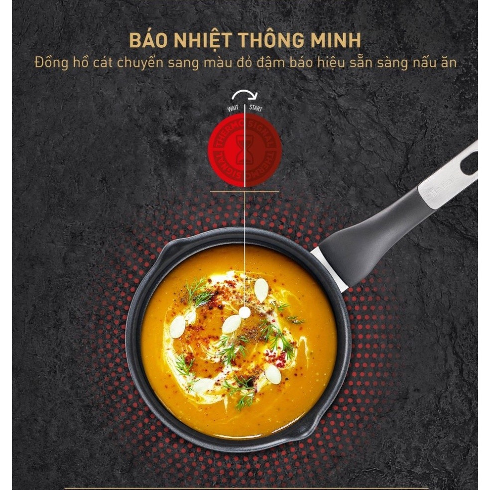 Nồi cán dài/quánh Tefal Unlimited 16cm (G2552802) - Lớp phủ Titanium - Bảo hành chính hãng 24 tháng
