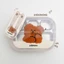 Tổng Hợp UBMOM Khay Ăn Dặm Inox, Cốc, Set Muỗng Nĩa Kèm Hộp Đựng UBMOM Hàn Quốc Cho Bé