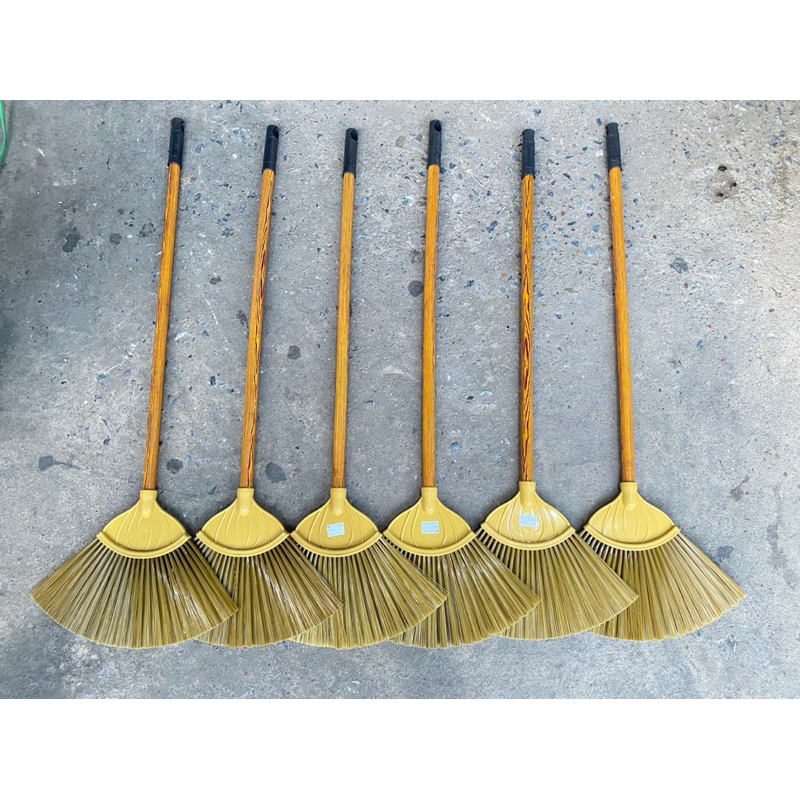 Chổi Cước Mềm Cán Gỗ Dùng Quét Nhà Tắm Sân Vườn Tiện Lợi