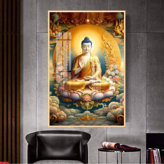 [TRANH PHẬT GIÁO] Tranh Treo Tường Phòng Thờ Phật Thích Ca, Phật A Di Đà,... - Tranh Laminate Tráng Gương Bo Viền