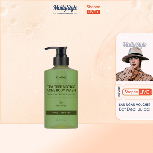 A81_ Sữa tắm làm dịu da, ngừa mụn tràm trà Kundal Tea Tree Biotics Acne Body Wash giá tốt