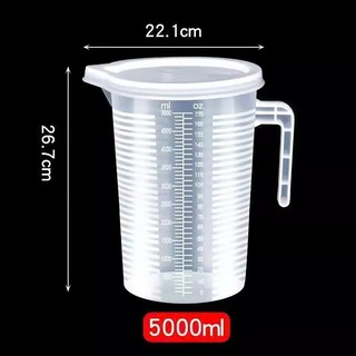 Ca Đong Định Lượng Nhựa Có Nắp - Dung Tích Lớn (2000ml - 3500ml - 5000ml)