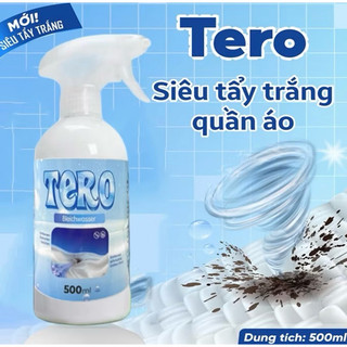 Dung Dịch Tẩy Trắng Tẩy Mốc Quần Áo TERO Chính Hãng 500ml Công Nghệ Sinh Học An Toàn Da Tay, Không Phai Màu Vải