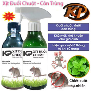 Chai Xịt Đuổi Chuột KP 300ML Công Nghệ Đức - Mùi Quế Nguồn Gốc Thảo Mộc, An toàn Xua Đuổi Chuột, Gián, Côn Trùng