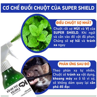 Chai Xịt Đuổi Chuột KP 300ML Công Nghệ Đức - Mùi Quế Nguồn Gốc Thảo Mộc, An toàn Xua Đuổi Chuột, Gián, Côn Trùng