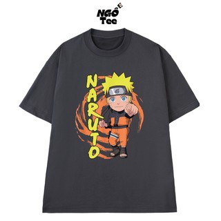 Áo Thun NGỐ TEE Naruto Shippuden Style Anime Nhân Vật Chibi Dễ Thương Vải Cotton Thoáng Mát