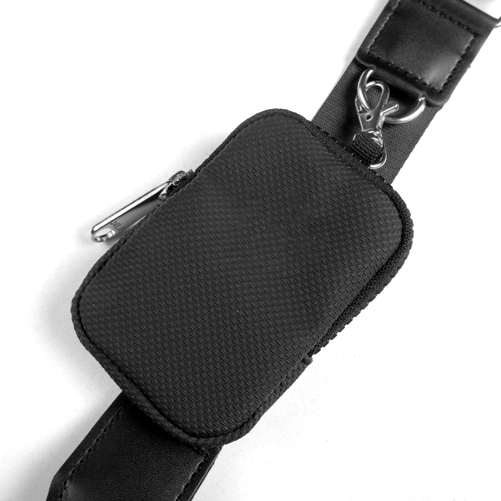 Túi đeo chéo da nam LW MULTIBAG CrossBody màu đen chống nước