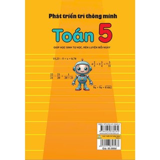 Sách - Phát Triển Trí Thông Minh Toán 5 - Giúp học sinh tự học, rèn luyện mỗi ngày - ndbooks