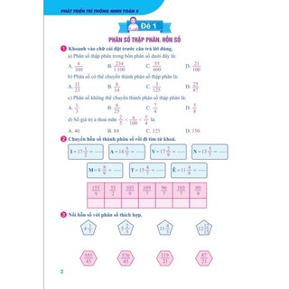 Sách - Phát Triển Trí Thông Minh Toán 5 - Giúp học sinh tự học, rèn luyện mỗi ngày - ndbooks