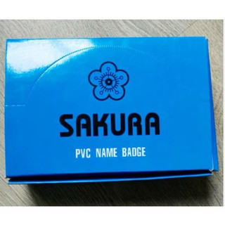 Combo 50 thẻ đại biểu Sakura, thẻ đại biểu mỏng- dày có kẹp, gim băng, thẻ đại biểu, thẻ nhựa đeo ngực, thẻ tên cài ngực