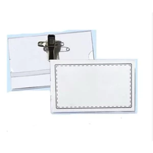 Combo 50 thẻ đại biểu Sakura, thẻ đại biểu mỏng- dày có kẹp, gim băng, thẻ đại biểu, thẻ nhựa đeo ngực, thẻ tên cài ngực