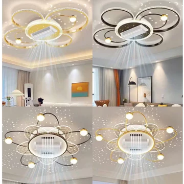 [ Nhiều Mẫu - Giá Sale ] Đèn quạt ốp sát trần thế hệ mới xoay đảo 180 độ | Quạt sát trần hiện đại dành cho trần nhà thấp