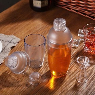 Bình Lắc Shaker Pha Chế Nhựa Trong Suốt (350ml - 530ml - 700ml - 1000ml) - Tiện Lợi, Dễ Sử Dụng