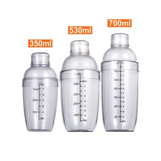 Bình Lắc Shaker Pha Chế Nhựa Trong Suốt (350ml - 530ml - 700ml - 1000ml) - Tiện Lợi, Dễ Sử Dụng