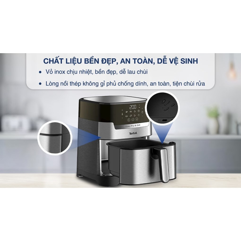 Nồi chiên không dầu Tefal EY505D15 - Dung tích 4.2 Lít - Bảo hành chính hãng 24 tháng [Hỏa Tốc HCM]