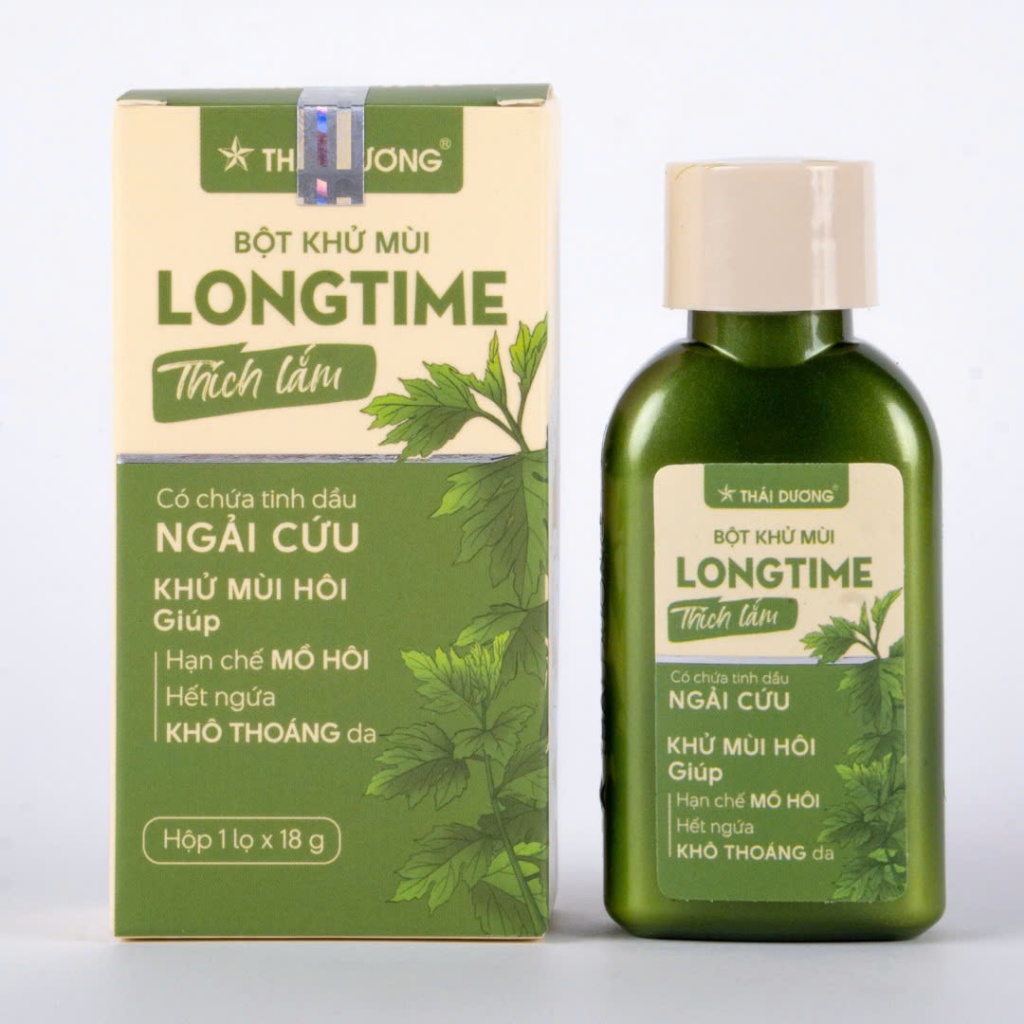 Ảnh Bột Khử Mùi Longtime Ngăn Hôi Nách, Hôi Chân, Khô Thoáng - Sao Thái Dương 4