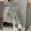 Bộ Pijama Cho Nữ cổ sen CỘC DÀI dễ thương nhiều màu, Đồ bộ mặc nhà pyjama quần dài nữ