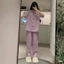 Bộ Pijama Cho Nữ cổ sen CỘC DÀI dễ thương nhiều màu, Đồ bộ mặc nhà pyjama quần dài nữ