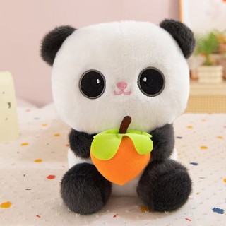 ( TẶNG QUÀ SET 10 KHẨU TRANG ) Gấu Bông Gấu Trúc Ôm Cam, Hàng Cao Cấp Mềm Mịn Size 25cm MEILI STORE