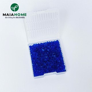 Hộp 50gram Và Túi 100gram Hạt Hút Ẩm Xanh Chỉ Thị Màu, Chống Ẩm Cho Máy Ảnh Chuyên Dụng