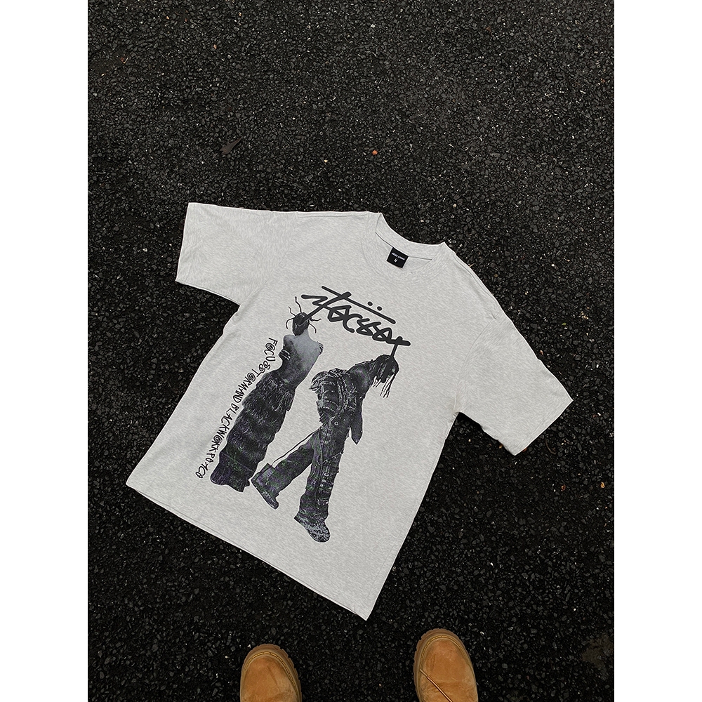 Áo Thun REDLABEL "STUSSY" Tshirt, Áo Phông Nam Nữ Form Rộng Tay Lỡ Cao Cấp Cá Tính Chất Cotton Dày Dặn TS12