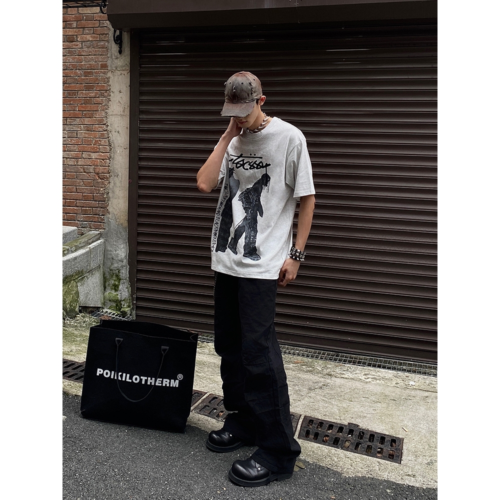 Áo Thun REDLABEL "STUSSY" Tshirt, Áo Phông Nam Nữ Form Rộng Tay Lỡ Cao Cấp Cá Tính Chất Cotton Dày Dặn TS12