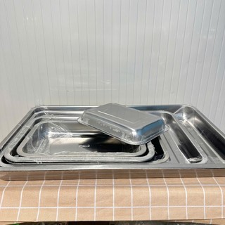 Khay Đựng Đồ Nghề INOX Loại Dày - Khay inox đựng thức ăn, topping - Hùng Home