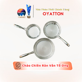 Chảo Chiên Xào Tổ Ong Liền Đáy Dùng Được Tất Cả Bếp, Chảo Vân Kim Cương Oyatton