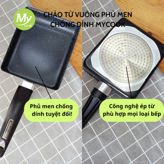 Chảo vuông chống dính đá hoa cương MYCOOK