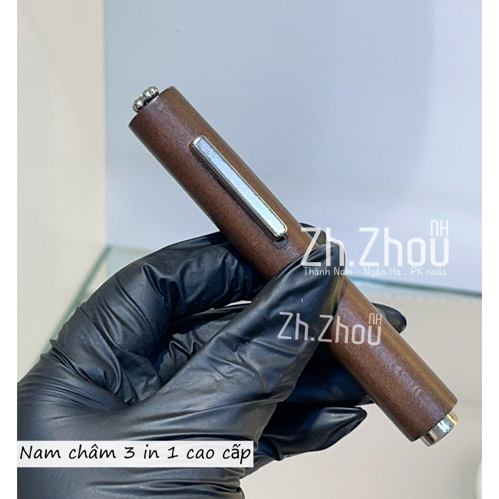 Nam châm hơ mắt mèo kim cương chuyên dụng, nam châm 2 đầu (lực hút rất mạnh), phụ kiện nail cao cấp chính hãng