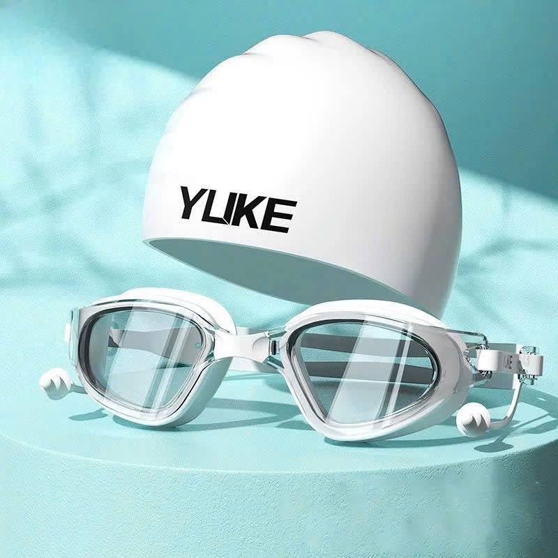 Kính bơi, mũ bơi người lớn YUKE, Kính bơi chống sương mù chống thấm nước , kính bơi nam nữ Mũ bơi lội